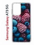 Чехол-накладка Samsung Galaxy A73 5G (638565) Kruche PRINT Fresh berries