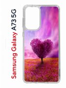 Чехол-накладка Samsung Galaxy A73 5G (638565) Kruche PRINT Pink heart