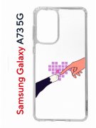 Чехол-накладка Samsung Galaxy A73 5G (638565) Kruche PRINT Котолюбовь