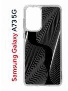 Чехол-накладка Samsung Galaxy A73 5G (638565) Kruche PRINT Line black