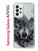 Чехол-накладка Samsung Galaxy A73 5G (638565) Kruche PRINT Волк