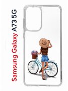 Чехол-накладка Samsung Galaxy A73 5G (638565) Kruche PRINT Велосипедная прогулка