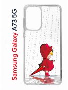Чехол-накладка Samsung Galaxy A73 5G (638565) Kruche PRINT Девочка с зонтом