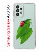 Чехол-накладка Samsung Galaxy A73 5G (638565) Kruche PRINT Ladybug