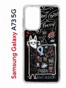 Чехол-накладка Samsung Galaxy A73 5G (638565) Kruche PRINT Кот Питер