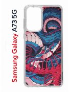 Чехол-накладка Samsung Galaxy A73 5G (638565) Kruche PRINT Японская змея