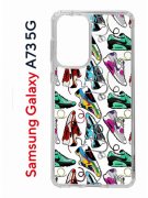 Чехол-накладка Samsung Galaxy A73 5G (638565) Kruche PRINT Кроссы Nike Air Max