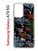 Чехол-накладка Samsung Galaxy A73 5G (638565) Kruche PRINT Граффити