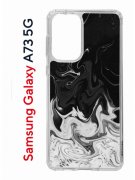 Чехол-накладка Samsung Galaxy A73 5G (638565) Kruche PRINT Разводы краски
