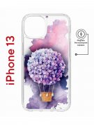 Чехол-накладка Apple iPhone 13 (610627) Kruche PRINT Цветочный шар