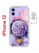 Чехол-накладка Apple iPhone 12  (598886) Kruche PRINT Цветочный шар