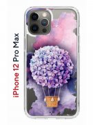 Чехол-накладка iPhone 12 Pro Max Kruche Print Цветочный шар