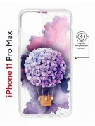 Чехол-накладка Apple iPhone 11 Pro Max (598895) Kruche PRINT Цветочный шар