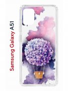 Чехол-накладка Samsung Galaxy A51 (582691) Kruche PRINT Цветочный шар