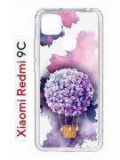Чехол-накладка Xiaomi Redmi 9C Kruche Print Цветочный шар