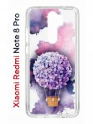 Чехол-накладка Xiaomi Redmi Note 8 Pro (585138) Kruche PRINT Цветочный шар