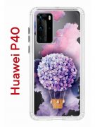 Чехол-накладка Huawei P40 (583862) Kruche PRINT Цветочный шар