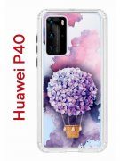 Чехол-накладка Huawei P40 (583862) Kruche PRINT Цветочный шар