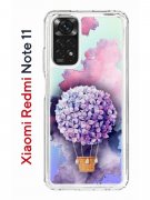 Чехол-накладка Xiaomi Redmi Note 11/Note 11S Kruche Print Цветочный шар