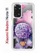 Чехол-накладка Xiaomi Redmi Note 11/Note 11S Kruche Print Цветочный шар