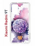 Чехол-накладка Xiaomi Redmi 9T (625951) Kruche PRINT Цветочный шар