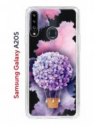 Чехол-накладка Samsung Galaxy A20S (588937) Kruche PRINT Цветочный шар