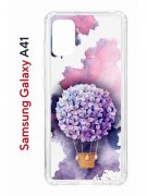 Чехол-накладка Samsung Galaxy A41 Kruche Print Цветочный шар