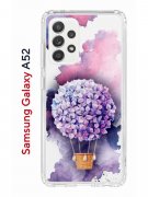 Чехол-накладка Samsung Galaxy A52 Kruche Print Цветочный шар