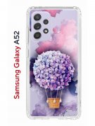 Чехол-накладка Samsung Galaxy A52 Kruche Print Цветочный шар