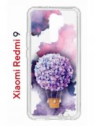 Чехол-накладка Xiaomi Redmi 9 (588934) Kruche PRINT Цветочный шар