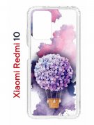 Чехол-накладка Xiaomi Redmi 10 (612846) Kruche PRINT Цветочный шар
