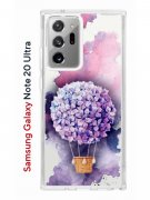 Чехол-накладка Samsung Galaxy Note 20 Ultra Kruche Print Цветочный шар