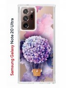 Чехол-накладка Samsung Galaxy Note 20 Ultra Kruche Print Цветочный шар