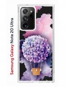 Чехол-накладка Samsung Galaxy Note 20 Ultra Kruche Print Цветочный шар