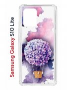 Чехол-накладка Samsung Galaxy S10 Lite Kruche Print Цветочный шар