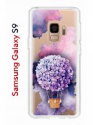 Чехол-накладка Samsung Galaxy S9  (580669) Kruche PRINT Цветочный шар