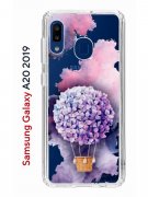 Чехол-накладка Samsung Galaxy A20 2019 (580663) Kruche PRINT Цветочный шар