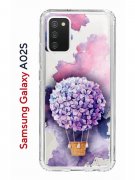 Чехол-накладка Samsung Galaxy A02s (594636) Kruche PRINT Цветочный шар