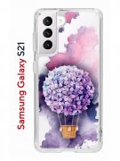 Чехол-накладка Samsung Galaxy S21 (594685) Kruche PRINT Цветочный шар