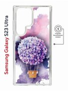Чехол-накладка Samsung Galaxy S23 Ultra (634255) Kruche PRINT Цветочный шар