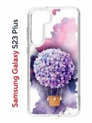 Чехол-накладка Samsung Galaxy S23 Plus Kruche Print Цветочный шар