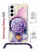 Чехол-накладка Samsung Galaxy S22 (638524) Kruche PRINT Цветочный шар