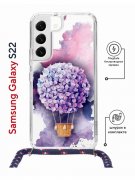 Чехол-накладка Samsung Galaxy S22 (638524) Kruche PRINT Цветочный шар