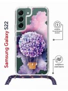 Чехол-накладка Samsung Galaxy S22 (638524) Kruche PRINT Цветочный шар