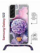 Чехол-накладка Samsung Galaxy S22 (638524) Kruche PRINT Цветочный шар