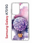 Чехол-накладка Samsung Galaxy A73 5G Kruche Print Цветочный шар