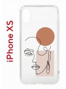 Чехол-накладка Apple iPhone X (580677) Kruche PRINT Эскиз