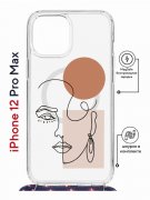 Чехол-накладка Apple iPhone 12 Pro Max (598924) Kruche PRINT Эскиз