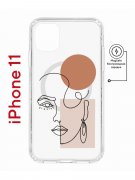 Чехол-накладка Apple iPhone 11 (598890) Kruche PRINT Эскиз