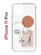 Чехол-накладка Apple iPhone 11 Pro (580658) Kruche PRINT Эскиз